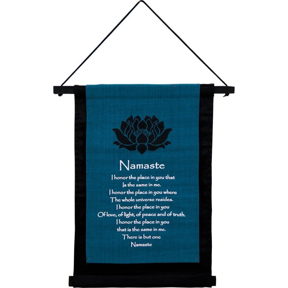 New Age Source Small Cotton Banner Namaste