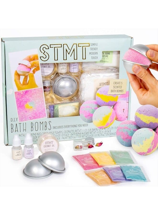 D.I.Y. Bath Bomb Kit, STMT Kits for Girls, Bath Bomb Mold, Bath Bombs for Girls, Girls Spa Kit, Kits for Kids, Bath Bomb Kit for Girls, Bath Crumbles, Spa Kit, Spa Kit for Girls Ages - 6+