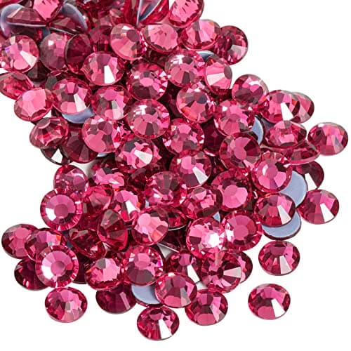 Beadsland Hotfix Rhinestones 2880pcs Flatback Crystal Rhinestones for Crafts Clothes DIY DecorationsRose SS10 2729mm