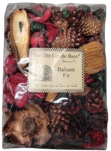 Old Candle Barn Balsam Fir Potpourri Large Bag Perfect Winter or Christmas Decoration or Bowl Filler Well Scented