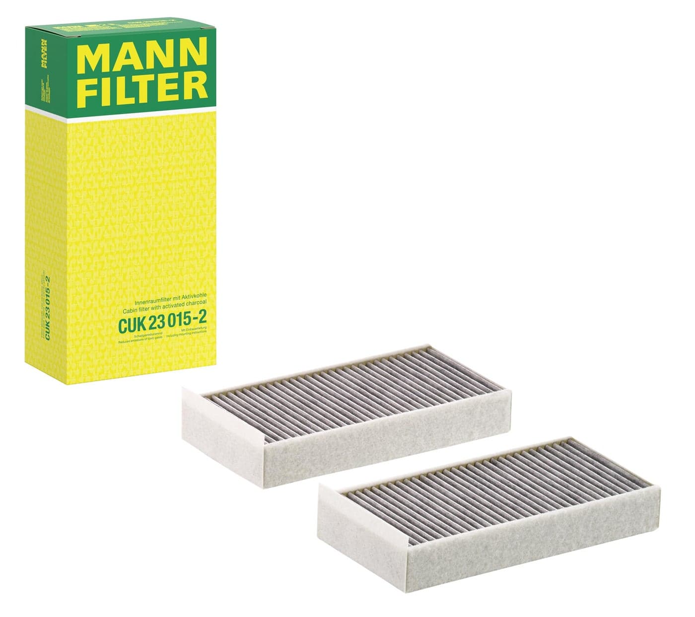 MANNFILTER CUK 23 0152 Cabin Air Filter Pollen Filter with Activated Carbon