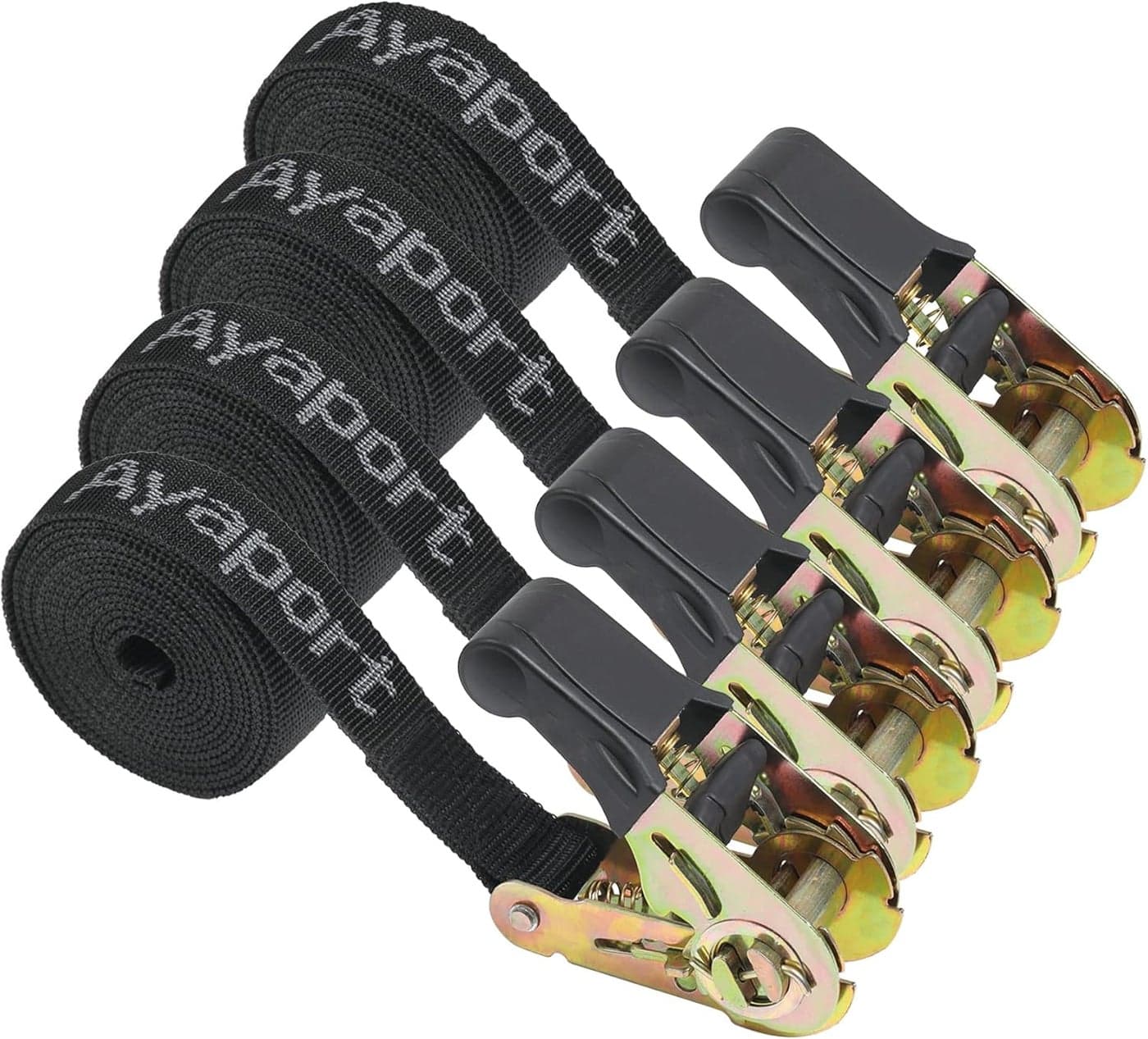 Ayaport Endless Ratchet Strap 2500LBS Break Strength - 10'x1' Ratcheting Tie Down Straps (No Hook)