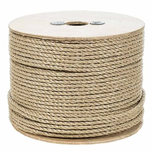 Rope Cord ProManila Rope UnManila 3 Strand Twisted Tan Cord Diameter 14 100 Feet