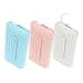 WLLHYF Portable Dental Floss Pick Organizer Travel Flosser Dispenser Storage Case Refillable Holder Boxes with 10 Floss Picks for Teeth Cleaning White Blue Pink