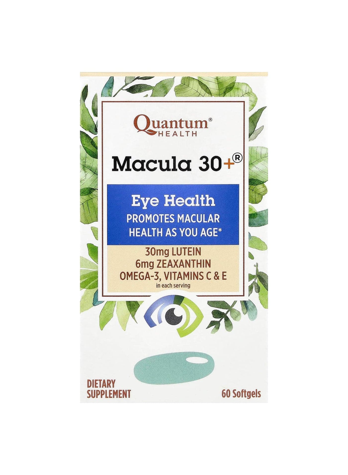 Macula 30+®, Eye Health, 60 Softgels