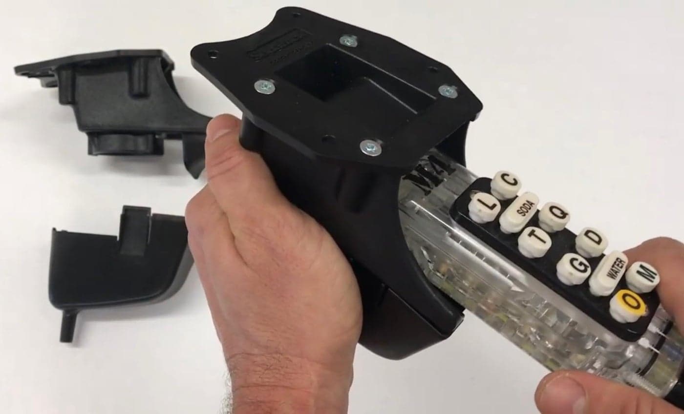 Soda Gun Holder SodaLock Soda Guns Never Fall drip Capture is Easy to Clean