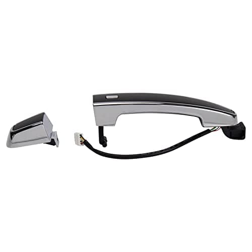 TRQ Front Left Exterior Door Handle Drivers Side Compatible with 2019-2021 Chevrolet Blazer 2018-2021 Equinox 2016-2020 Impala 2016-2021 Malibu 2016-2019 Volt 2017-2021 GMC Acadia Terrain