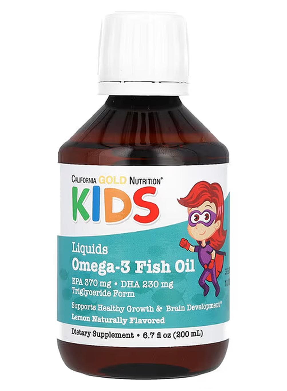 Norwegian Kids Omega3 Fish Oil Natural Lemon Flavor 6.7 fl oz200 ml