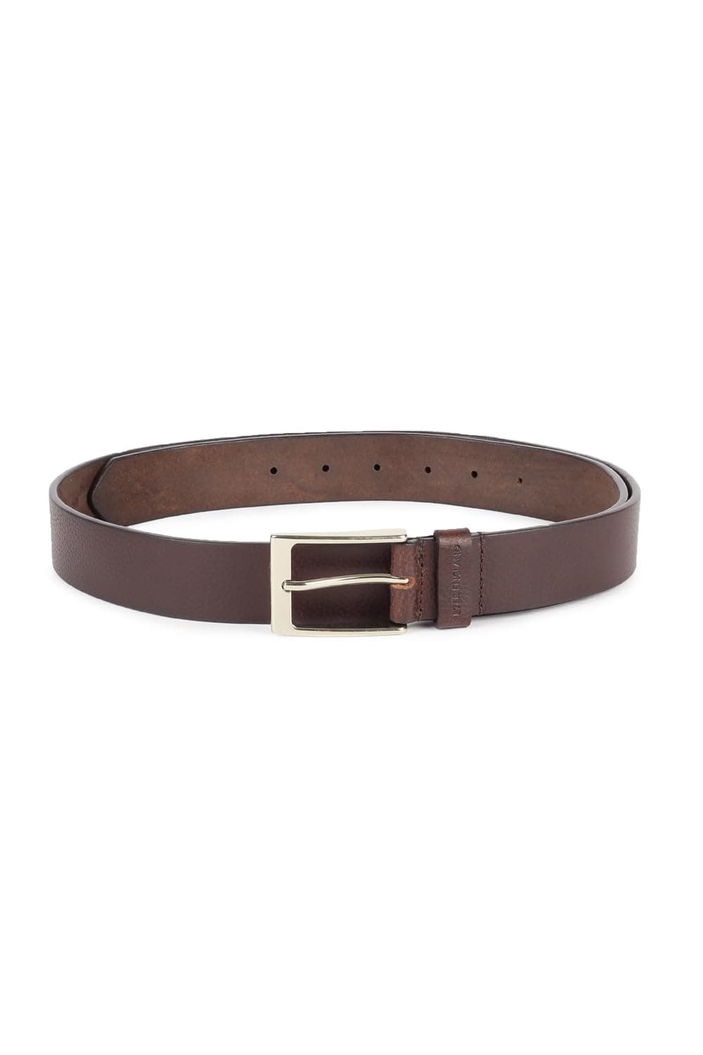 Peter England Men Brown Textured Leather Belt