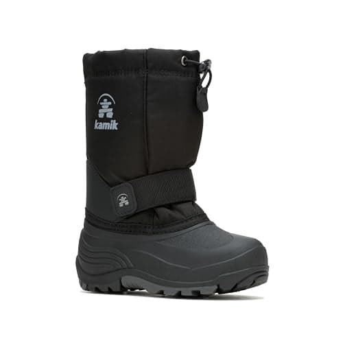 Kamik Little Kid's Rocket Insulated Winter Boots, Black - 12