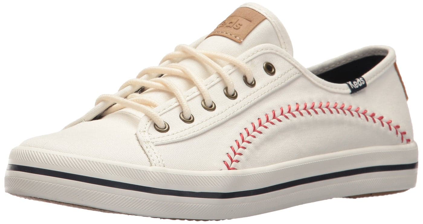 Keds Kickstart Pennant Sneaker Womens Cream 8 Medium