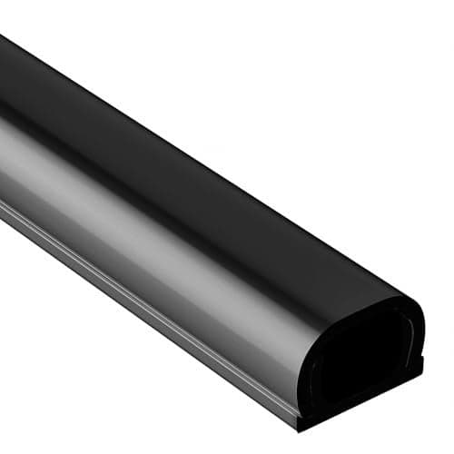 Yecaye 128in Wall Cord Hider for 1 Mini Wire, On-Wall Cord Cover Channel, Wire Concealer, Cable Cover Cable Management for Home Office, W0.5in H0.31in, Black