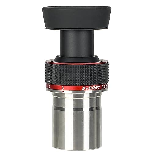 SVBONY SV215 Zoom Eyepiece, 1.25 Inch Zoom Lens, 3mm to 8mm Eyepiece with Parfocal Design, Telescope Accessory for High Power Lunar and Planetary Observing