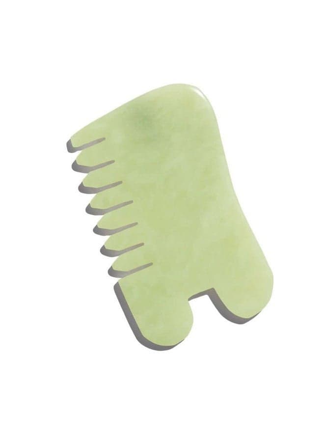 Island Jade Gemstone Gua Sha + Massaging Comb