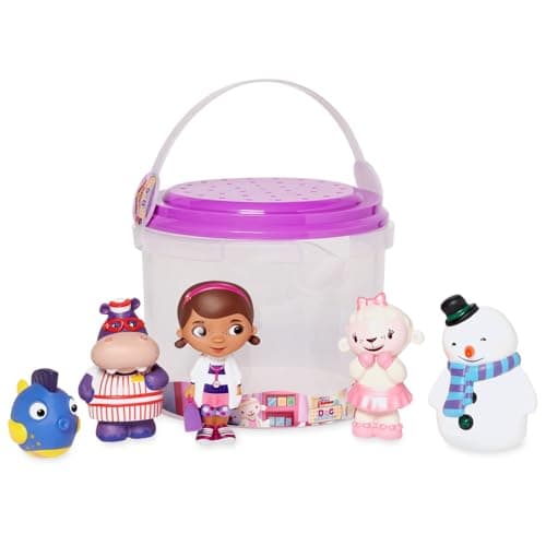 Disney Store UnisexChildren Bath Set Doc McStuffins Kids Bath Accessories with Beloved Disney Characters Colorful and Fun Bath Time Essentials for Kids Suitable for All Ages