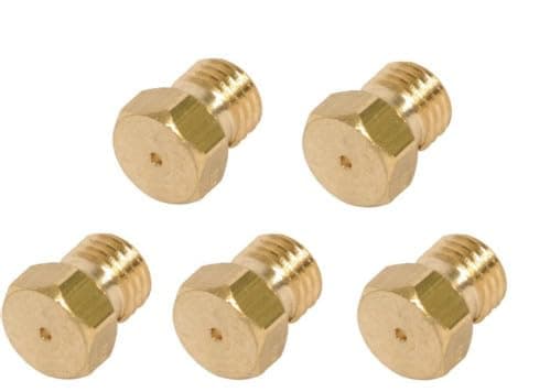 5 Sizes Range Cooktop Natural Gas Propane Orifices Conversion Kit For Whirlpool Frigidaire Electrolux Natural Gas G20 20mbar G25To fit most 5hob cookers brass jet burner nozzle