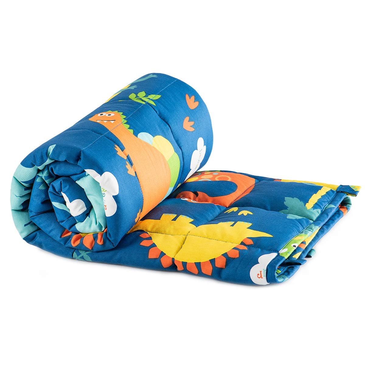 Sivio Weighted Blanket AllNatural 100 Cotton Weighted Blanket 3 lbs 36 x 48 inches Breathable Cooling Throw Blanket for Calm Sleeping for Home and School Nap Blue Dinosaur