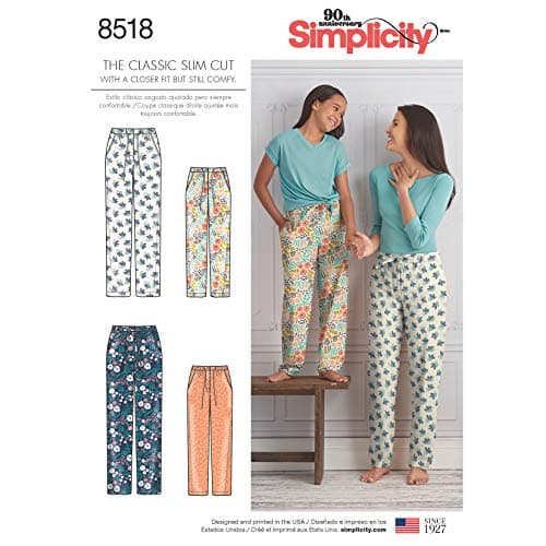 Simplicity Creative Patterns Sewing Pattern Sleepwear, A (S-L/X-Small-X-Large)
