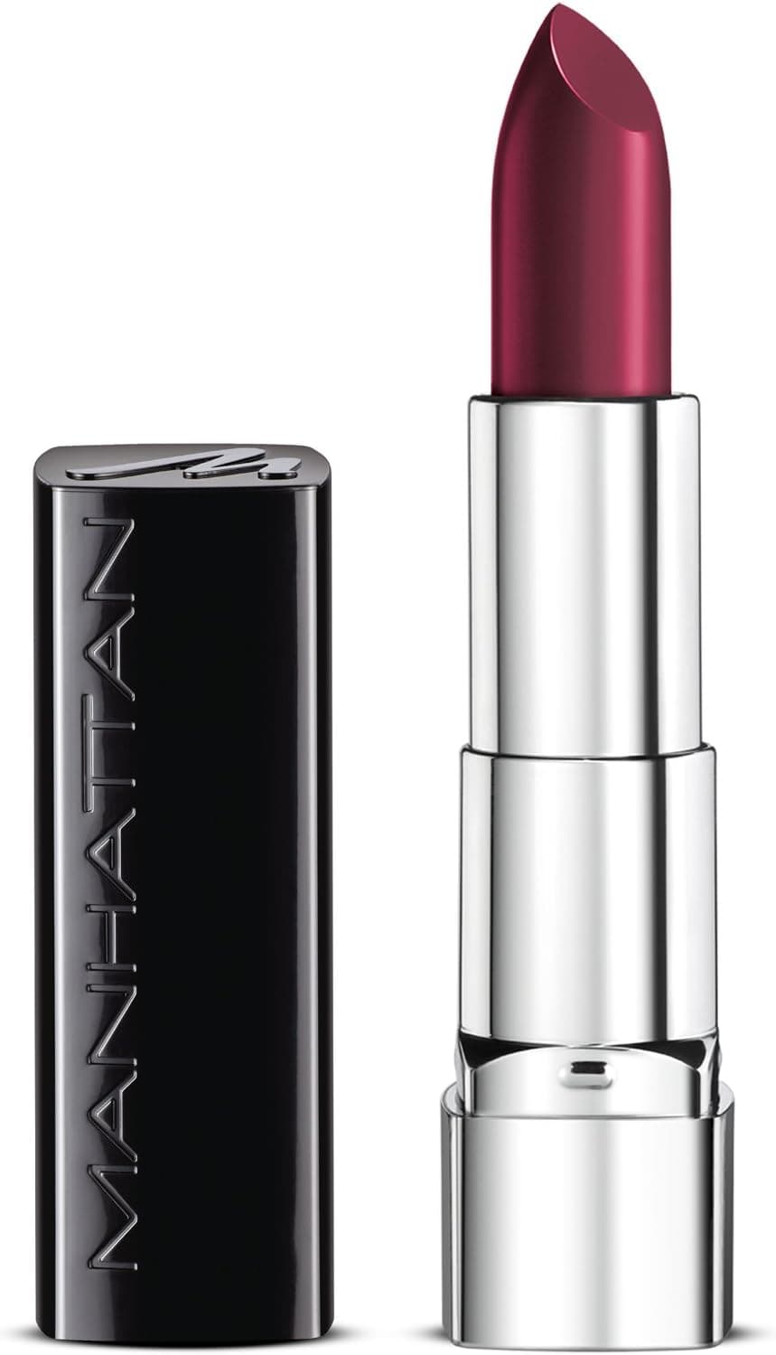 Manhattan Moisture Renew Lipstick Moisturising Lipstick for Intense Colour Shine Colour Glam Plum 940 1 x 4g