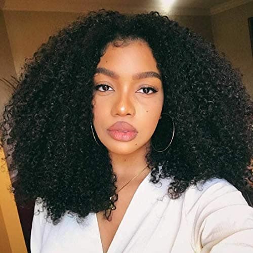 BLY 7A Mongolian Afro Kinky Curly Boho Human Braiding Hair 3 Bundles Unprocessed Weft Big Hair for African American Women Natural Color 222426 Inch