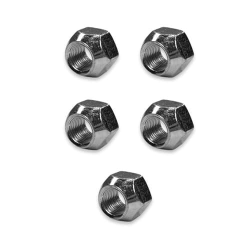 BCP Fasteners 5 Pack 1220 Zinc Plated Open End Acorn Lug Nuts 1316 Hex BCP970