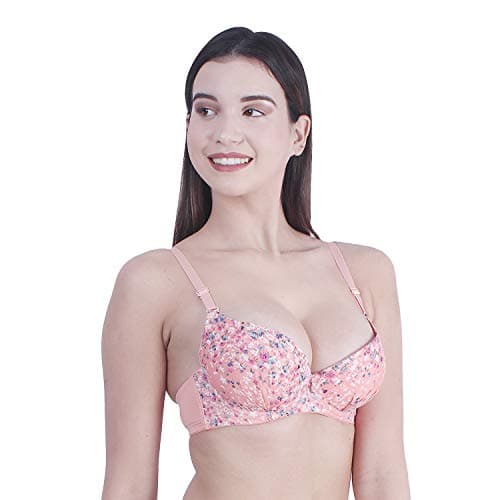 Brachy Polycotton Women's Beyond Sexy Padded Underwired Push Up Bra Bca_Fprbw03_38A_Peach