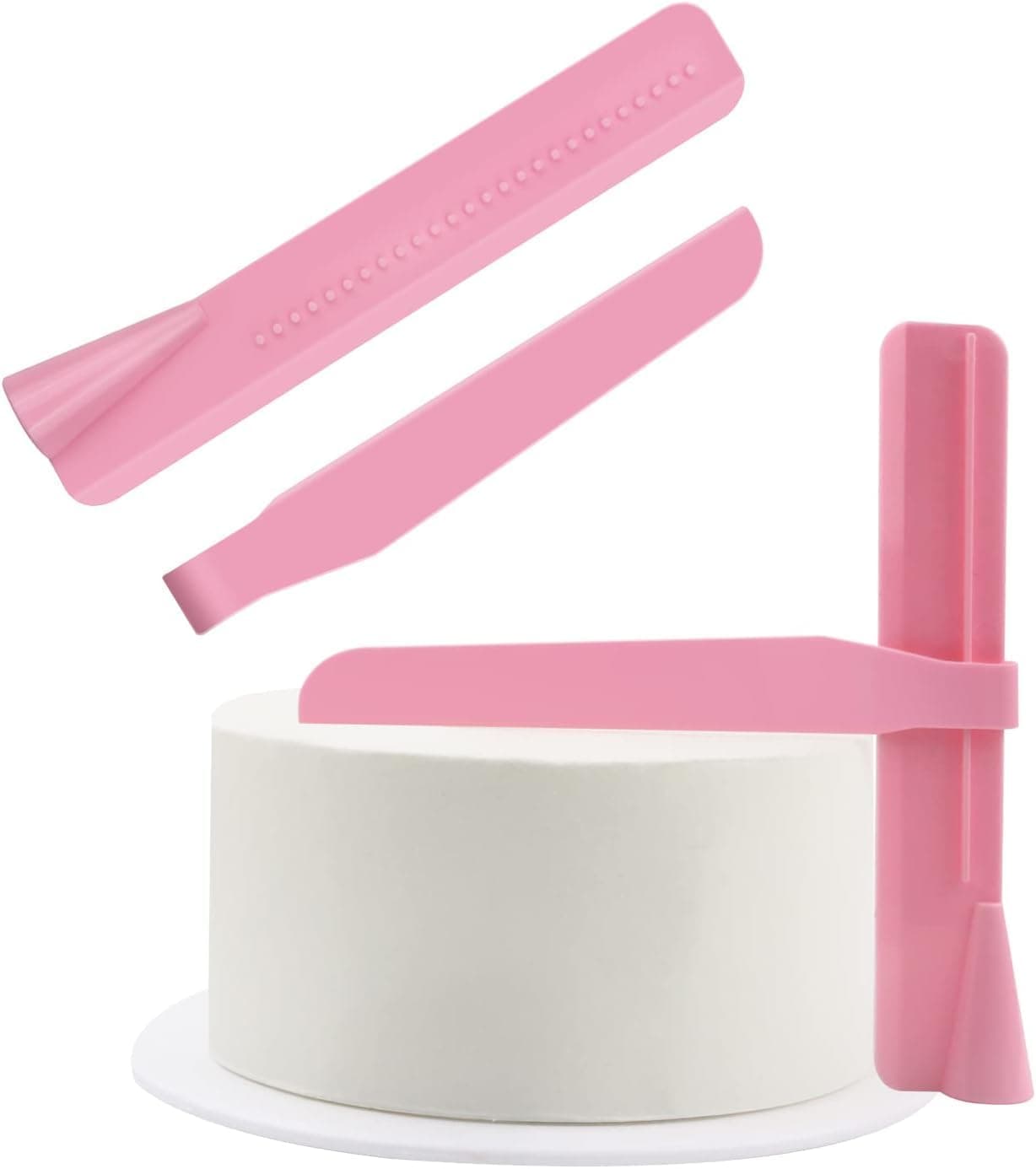 Rinkle Trendz Plastic Adjustable Cake Scraper Cake Smoother Tool Fondant Cream Edge Smoothing Decorating Tools Cake Decorating Tool