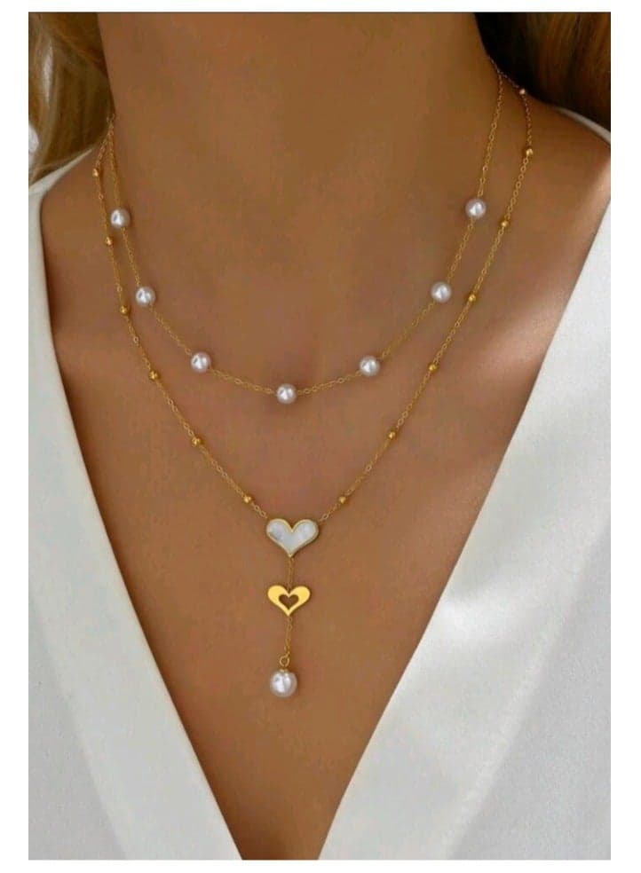 Trendy Stainless Steel Gold Plated Necklace For Women