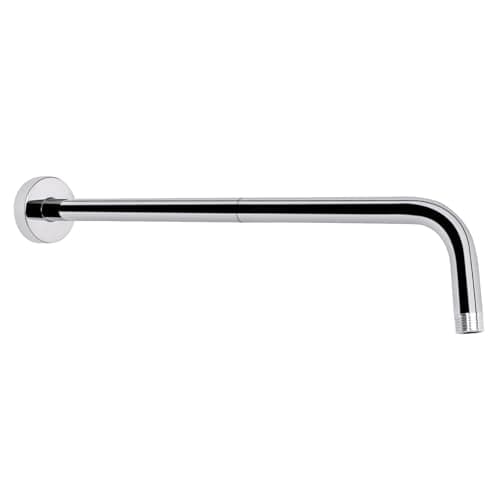 HarJue Shower Arm with Flange and Teflon Tape, Wall Mounted Shower Pipe 304 Stainless Steel Extension Arm for Fixed Shower Head & Handheld (20 Inch, Chrome)