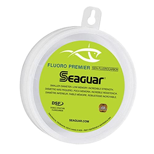 Seaguar Fluoro Premier 100% Fluorocarbon Fishing Line DSF, 80lbs, 50yds Break Strength/Length - 80FP50