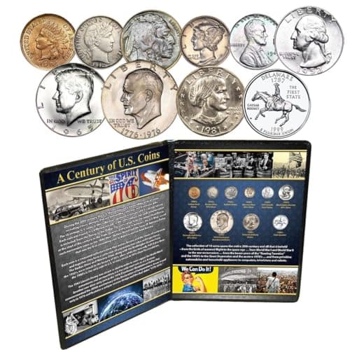 A Century of US Coins 10 Coin Set