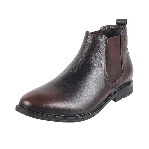 Metro Men Brown Ankle Length Chelsea boot UK/9 EU/43 (71-75)