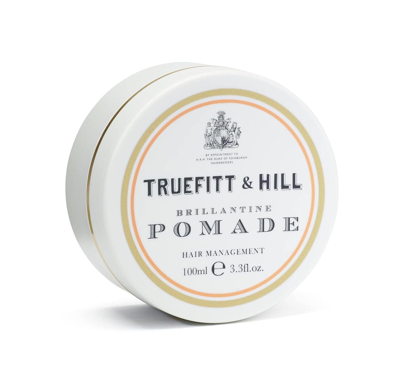 Truefitt Hill Hair Styling Brilliantine Pomade 100gm Best for Small to Medium Hair Medium Hold Shine Restylable Easy Wash Off Hair Styling PomadeHair Styling For MenSafe For Daily UseNon GreasyNon Oily LookWheat Protein Limonene