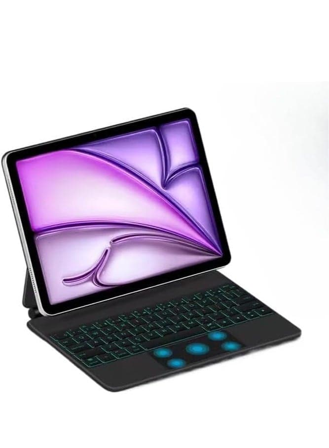 Backlit Magnetic Floating Wireless Keyboard Case for iPad Air 11 Inch M3 (2025) / M2 (2024) iPad Air 7th/6th Generation Bluetooth Keyboard