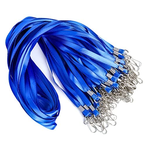 LOCONHA 50 Pack lanyards Lanyards for Id Badges Lanyards Safety Badge Lanyard 36" with Swivel Hook