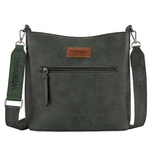 Wrangler Travel Crossbody Bags for Women Medium Crossbody Purses Trendy Anti Theft Crossbody Bags for Women WG117G-9360GN