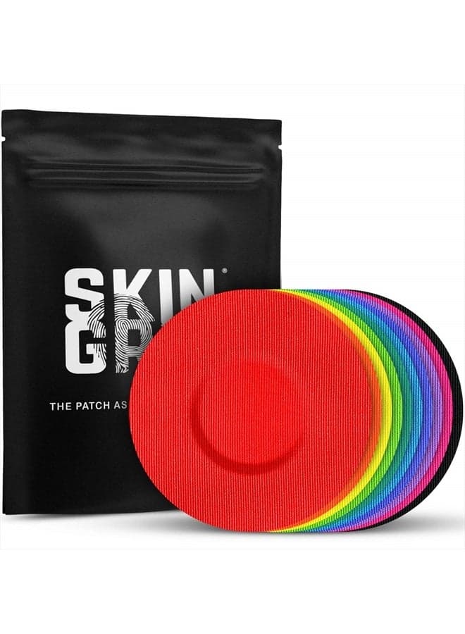 CGM Patches for Infusion Set or Freestyle Libre (20-Pack), Waterproof & Sweatproof for 10-14 Days, Pre-Cut Adhesive Tape, Continuous Glucose Monitor Protection (Multi-Colored)