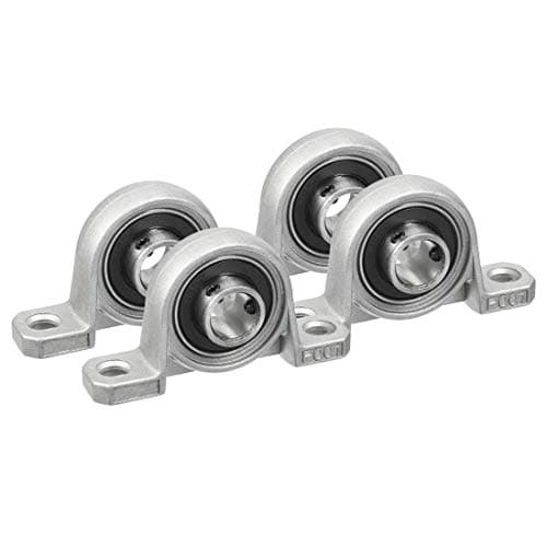 Xnrtop KP001 12mm Bore Zinc Alloy Inner Ball Mounted Pillow Block Pack of 4