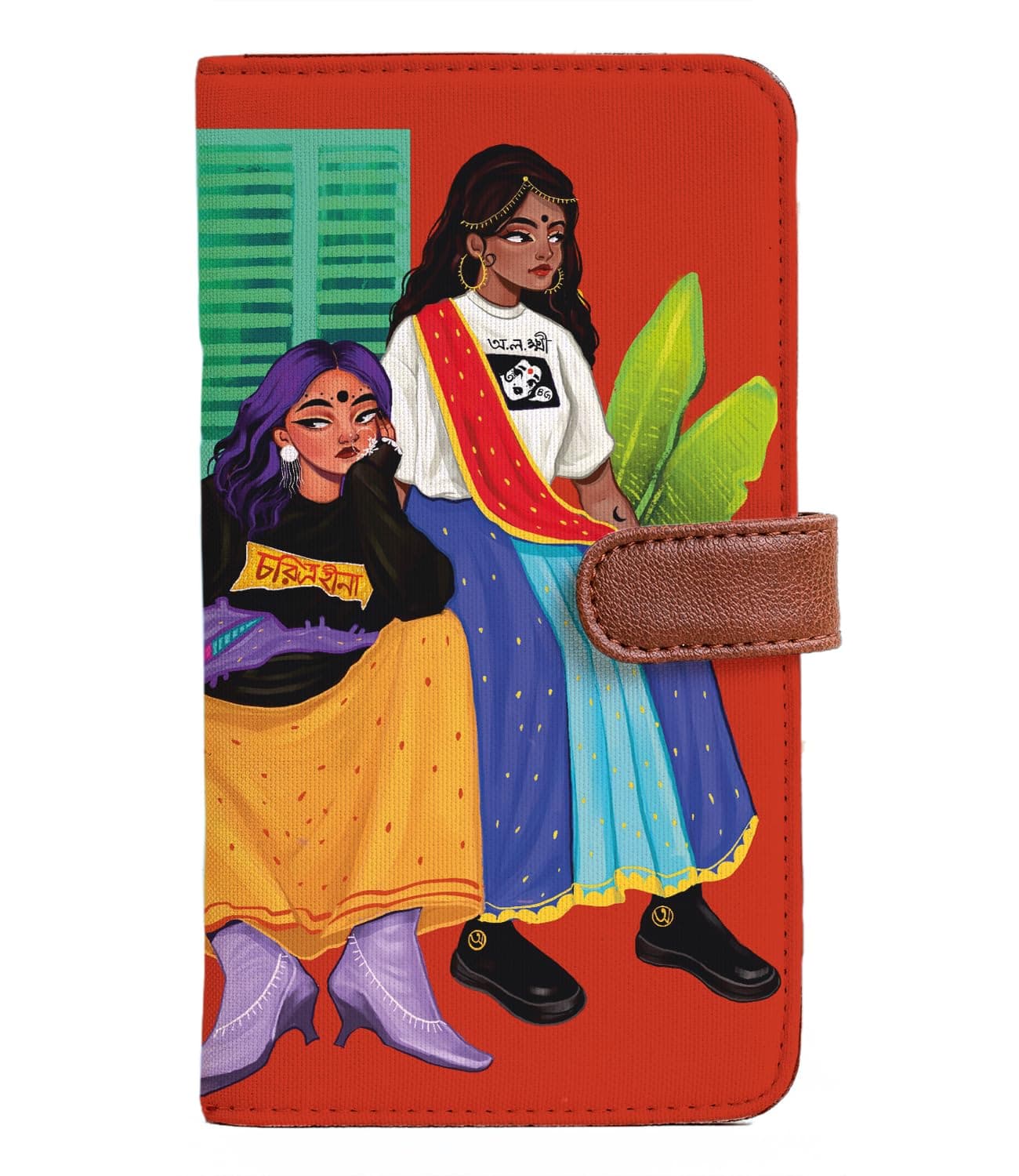 Kalankit Passport Wallet for Women | Vegan Leather Bi-Fold Long Wallet & Travel Purse | Valentine Gift for Her, Valentine Gifts for Women | The Self Independent