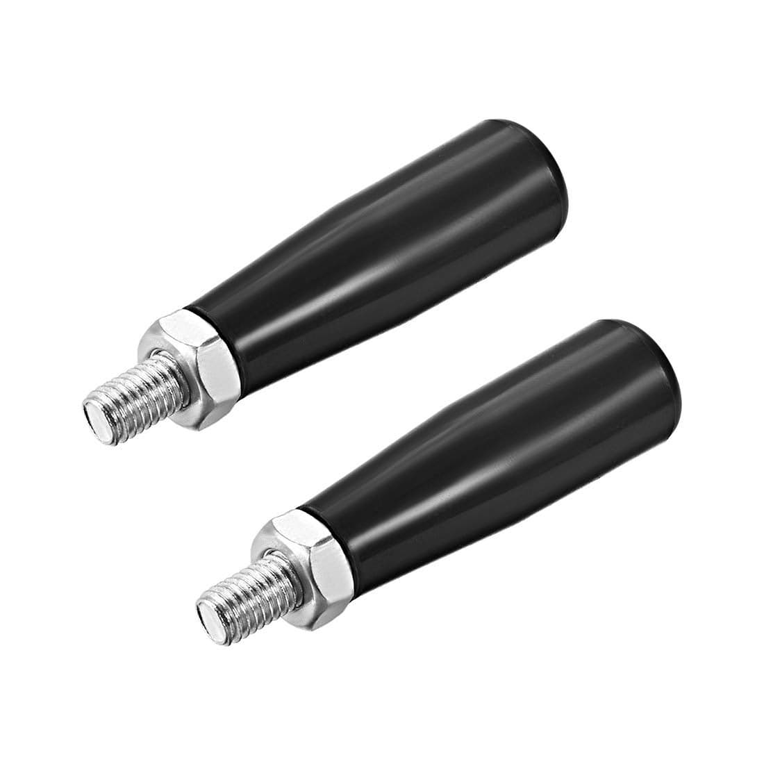 uxcell Clamping Handles Screw Knobs HandleM8 x 47mm DxL Threaded Plastic Metal Revolving Handle Grip 2pcs