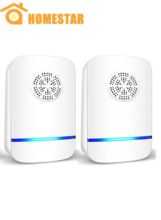 Pest Repeller 2 Pack, Insect Control, Spider Repellent, Plug in Indoor Mouse Deterrent, Anti Moths, Ants, Bed Bugs, Fleas, Cockroaches, Flies, Spider, Wasp
