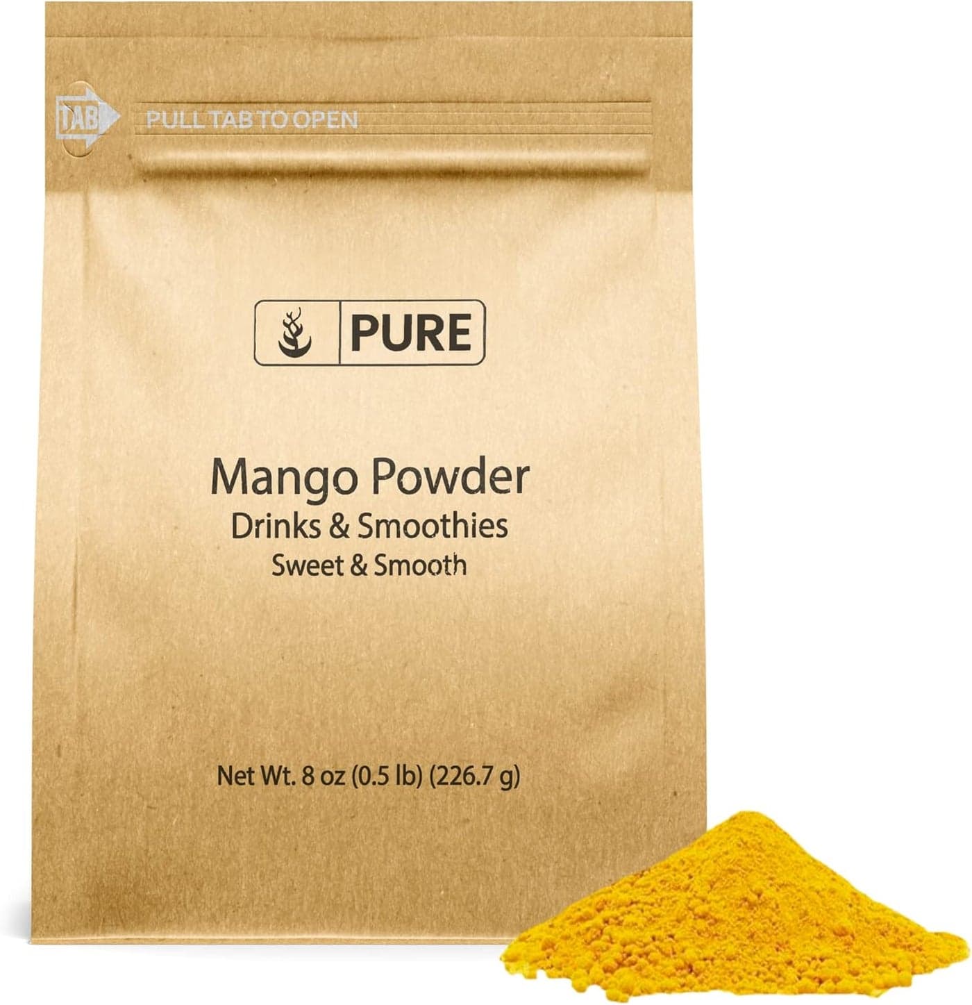 Pure Original Ingredients Mango Powder - Non-GMO Drink & Smoothie Mix, 8 oz