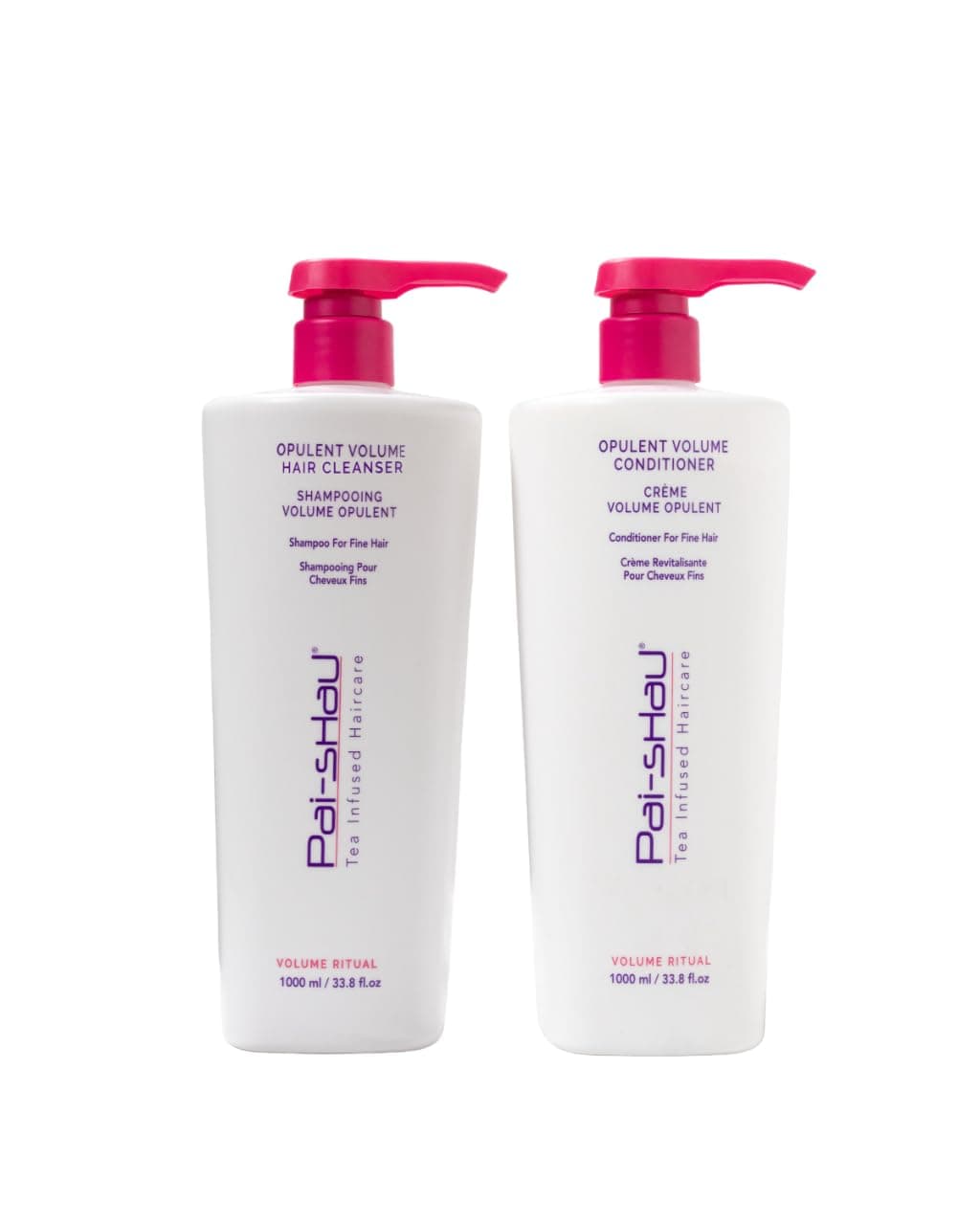 PaiShau Opulent Volume Cleanser and Conditioner Duo Set Volumizing Cleanser and Conditioner for Thin Hair Provides Improved Volume and Hydration Shampoo for Women 338 Fl Oz each