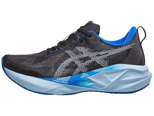 ASICS Men's NOVABLAST 5 Running Shoes, 11.5, Black/White