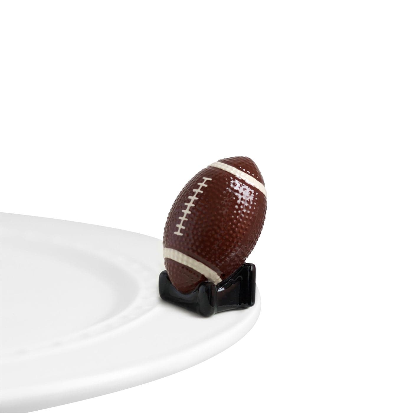 Nora Fleming Touchdown Football HandPainted Ceramic Game Day Decor Minis for The Home and Office