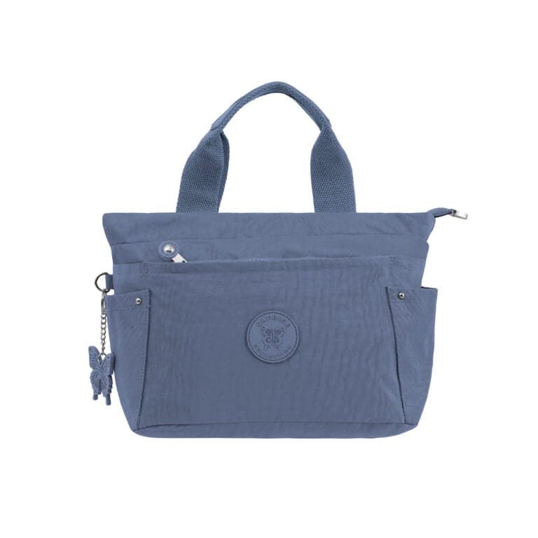 Unisex Small Shoulder Bag – Blue, Water-Resistant Nylon, 9.5L Capacity