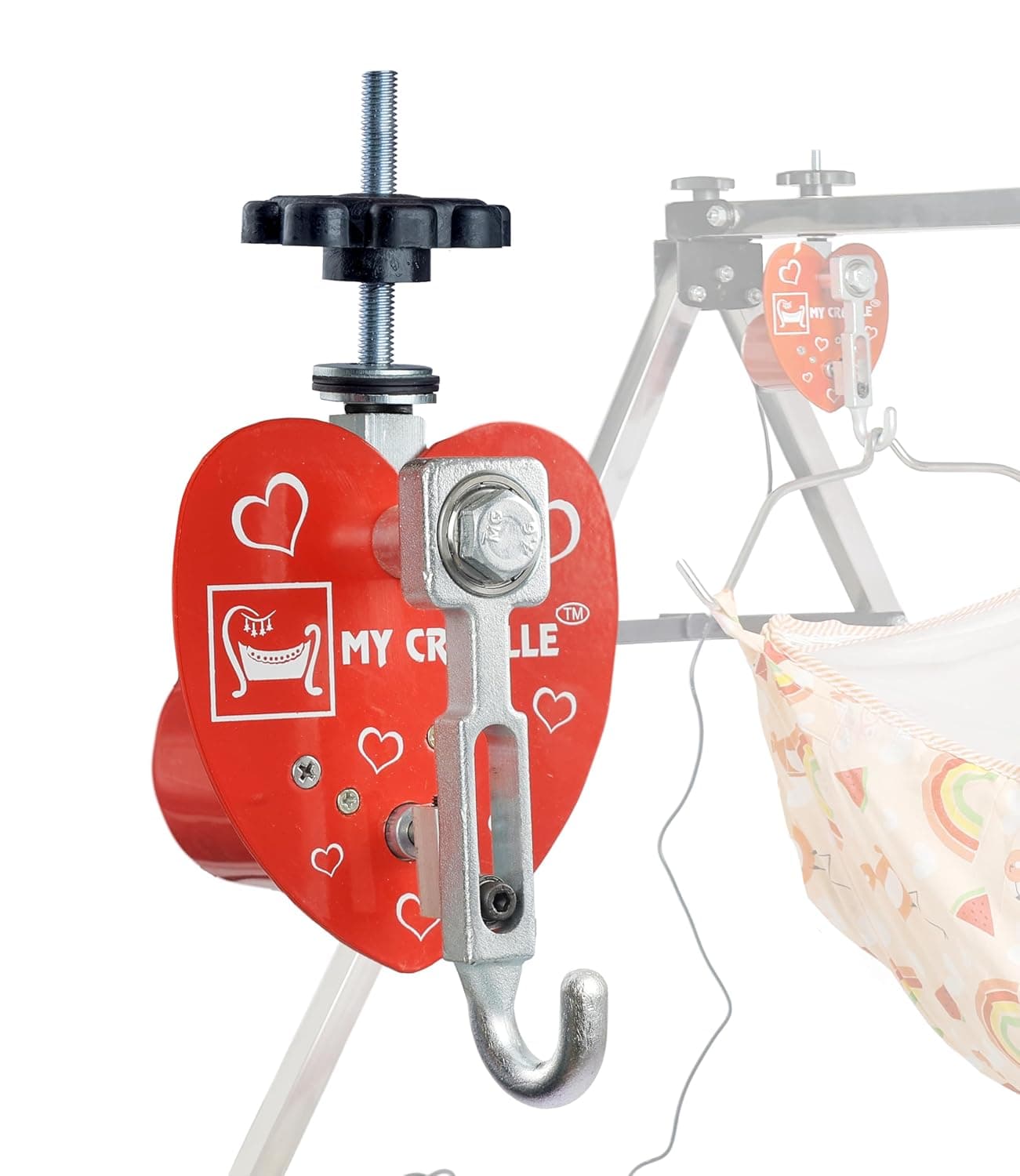 MY CRADLLE THE CRADLLE FOR GENIUS Automatic Kit for Cradles for BabyAutomation Kit OnlyCradle Not IncludedRedPack of 3 Metal