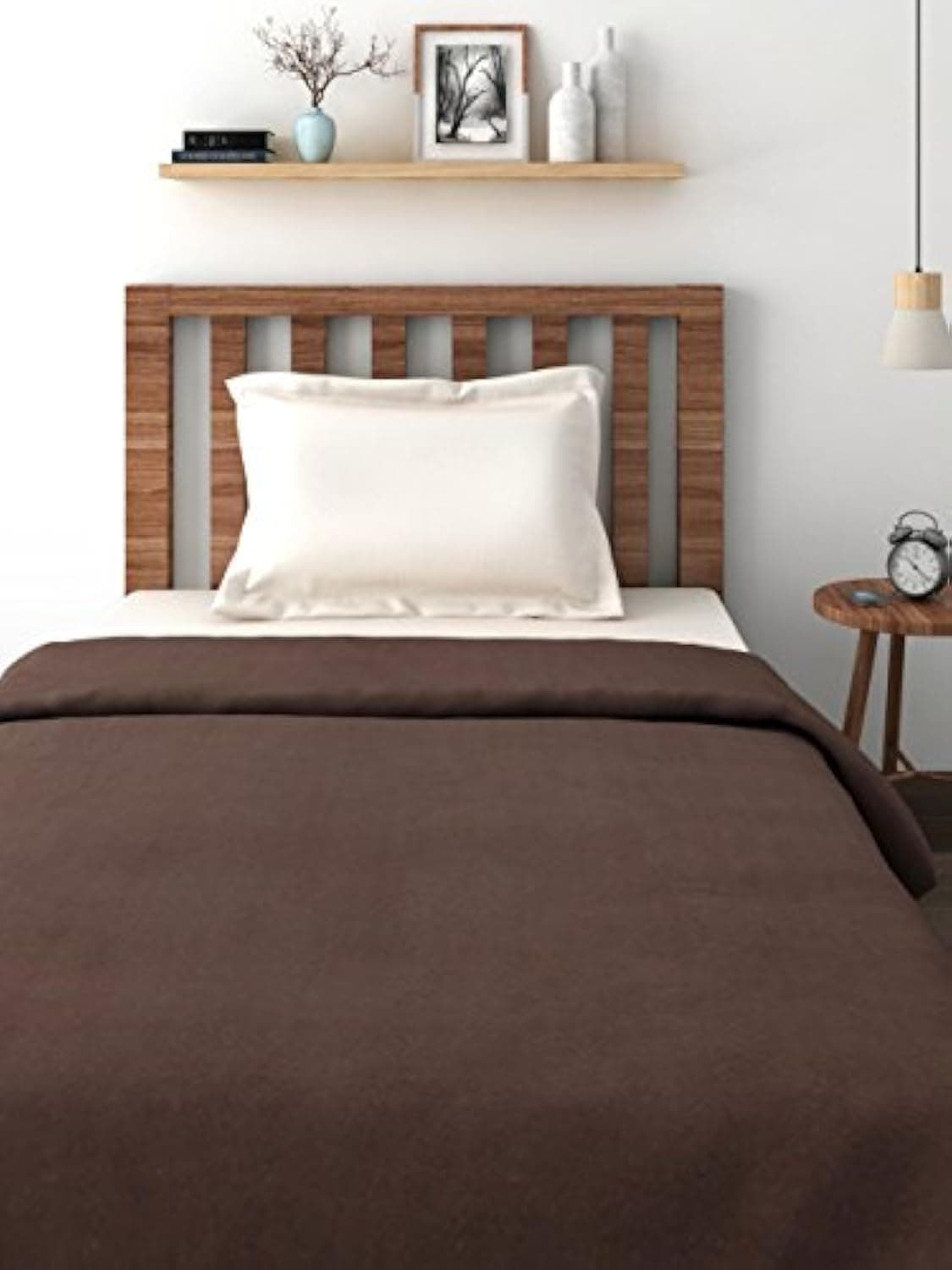 Goyal's ® Polar Fleece 250 TC Blanket (Single Bed, Coffee Brown)