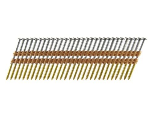 B&C Eagle A2X113HDR/22 Round Head 2-Inch x .113 x 22 Degree Hot Dip Galvanized Ring Shank Plastic Collated Framing Nails (500 per box)