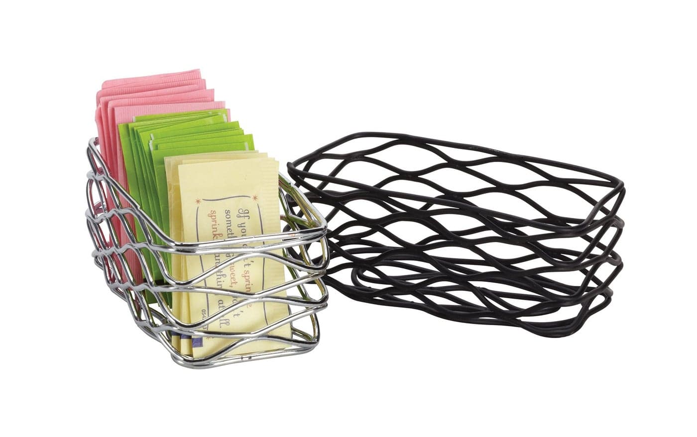 American Metalcraft BNSC3 Birdnest Sugar Packet Basket, 4.5" L x 2.25", Chrome